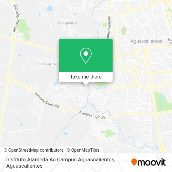 Instituto Alameda Ac Campus Aguascalientes map