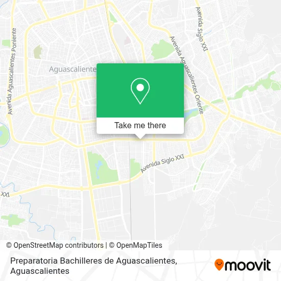 Preparatoria Bachilleres de Aguascalientes map