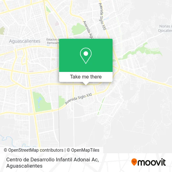 Mapa de Centro de Desarrollo Infantil Adonai Ac