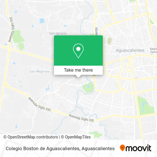 Colegio Boston de Aguascalientes map