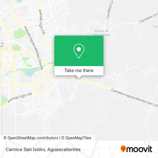 Carnice San Isidro map