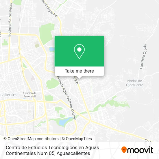 Centro de Estudios Tecnologicos en Aguas Continentales Num 05 map
