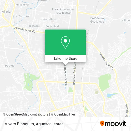 Mapa de Vivero Blanquita