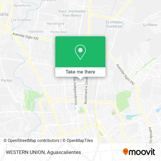 Mapa de WESTERN UNION