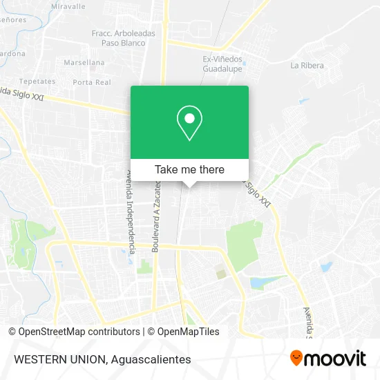 Mapa de WESTERN UNION