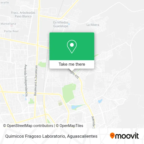 Quimicos Fragoso Laboratorio map