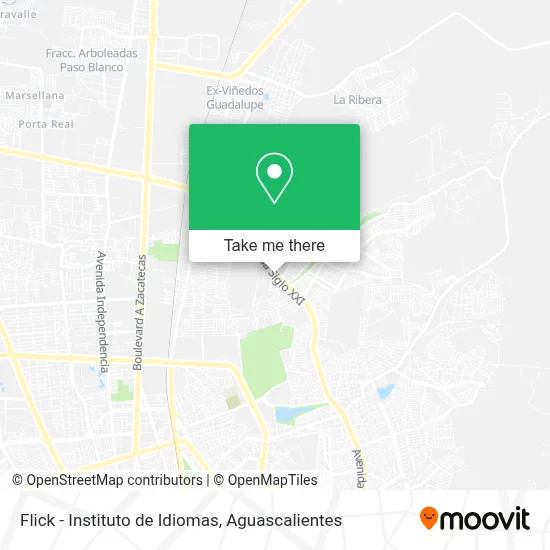 Flick - Instituto de Idiomas map