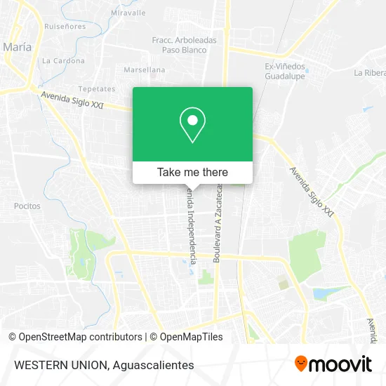 Mapa de WESTERN UNION