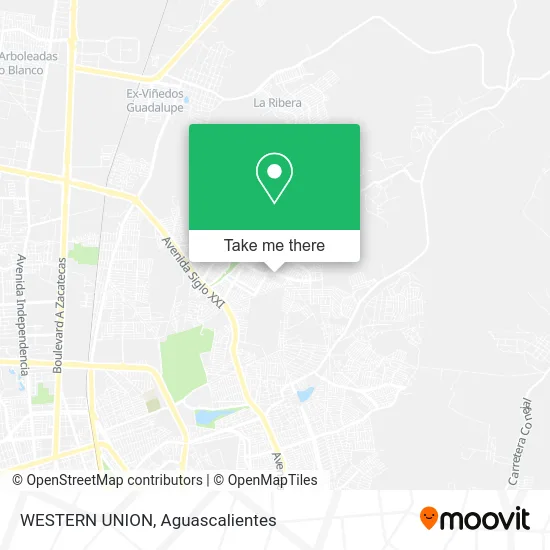 WESTERN UNION map