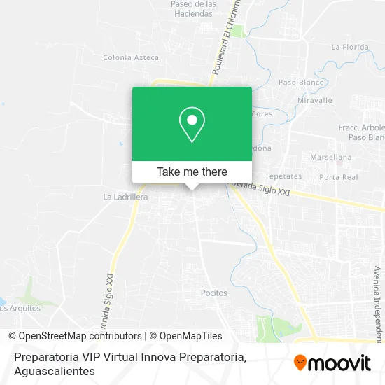Mapa de Preparatoria VIP Virtual Innova Preparatoria