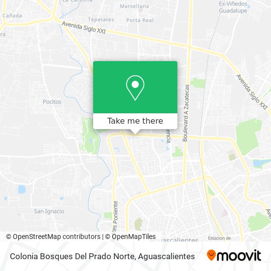 Mapa de Colonia Bosques Del Prado Norte