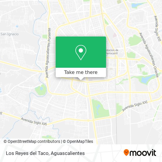 Mapa de Los Reyes del Taco