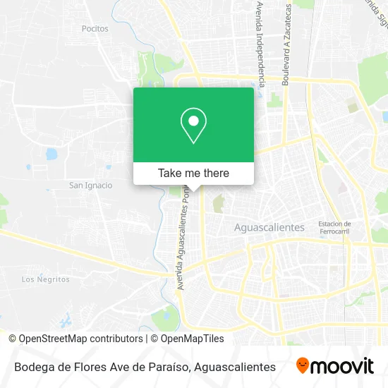 Bodega de Flores Ave de Paraíso map