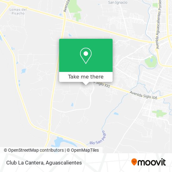 How to get to Club La Cantera in Aguascalientes by Bus?