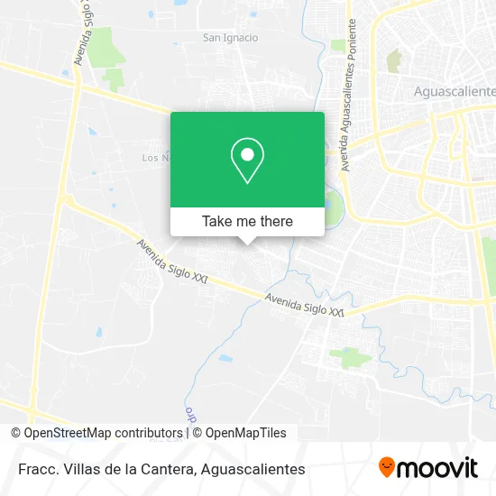 Fracc. Villas de la Cantera map