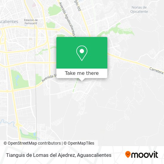 Mapa de Tianguis de Lomas del Ajedrez