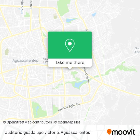 auditorio guadalupe victoria map