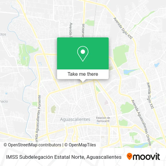 Mapa de IMSS Subdelegación Estatal Norte