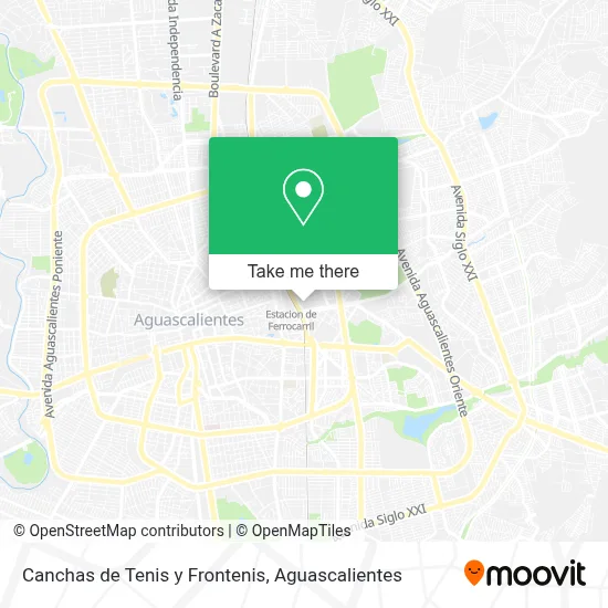 Canchas de Tenis y Frontenis map