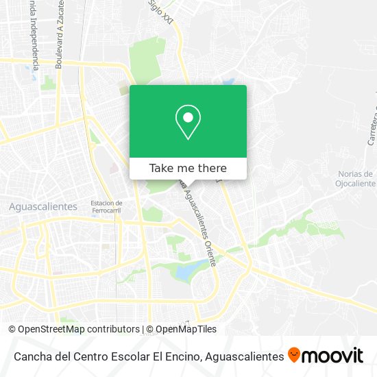 Cancha del Centro Escolar El Encino map