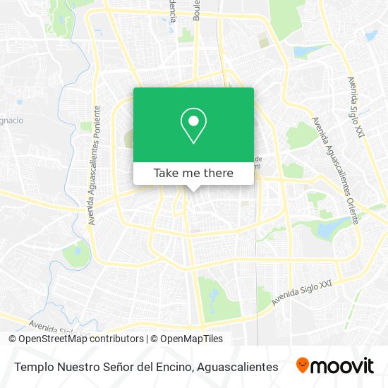 Templo Nuestro Señor del Encino map