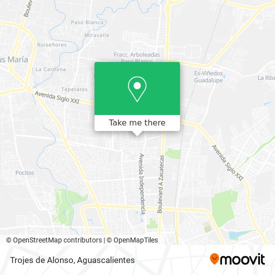 Trojes de Alonso map