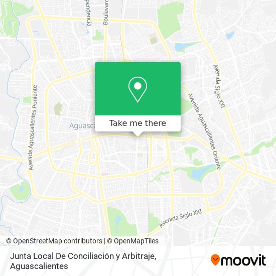Junta Local De Conciliación y Arbitraje map