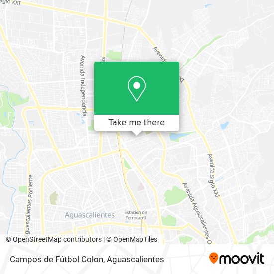 Campos de Fútbol Colon map