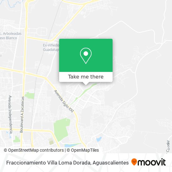Fraccionamiento Villa Loma Dorada map