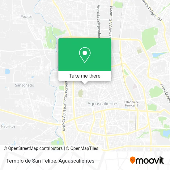 Mapa de Templo de San Felipe