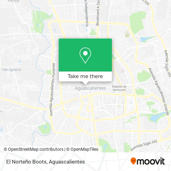 Mapa de El Norteño Boots