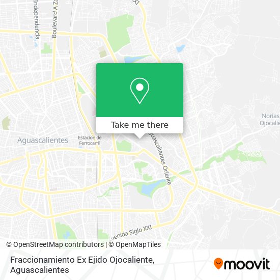 Fraccionamiento Ex Ejido Ojocaliente map