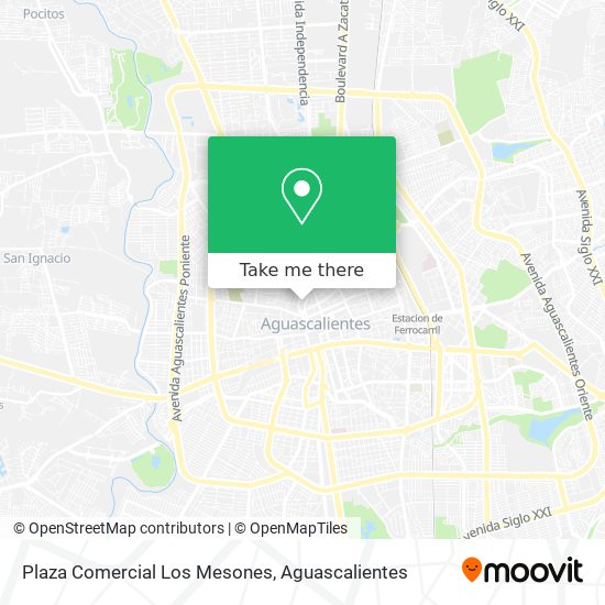 Mapa de Plaza Comercial Los Mesones