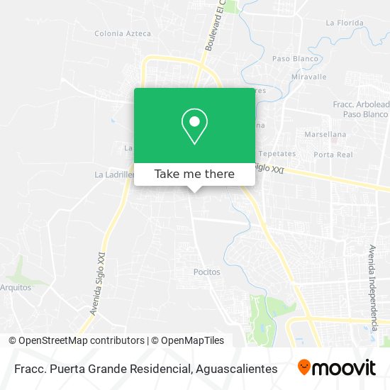 Fracc. Puerta Grande Residencial map