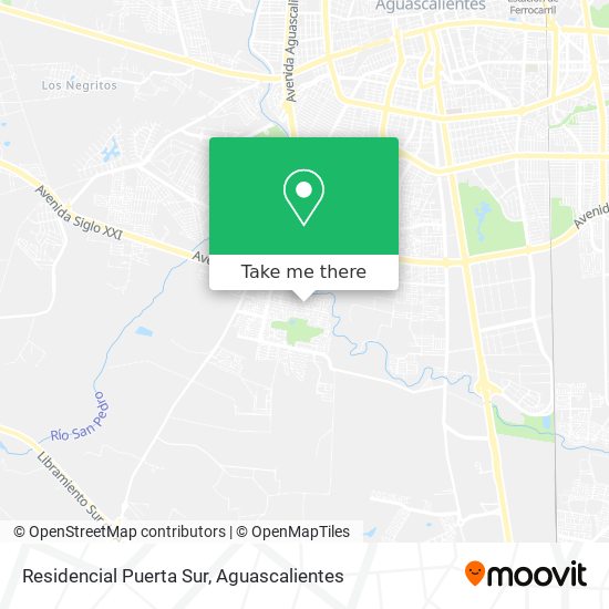 Residencial Puerta Sur map
