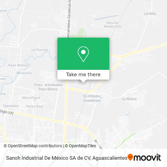 Sanoh Industrial De México SA de CV map