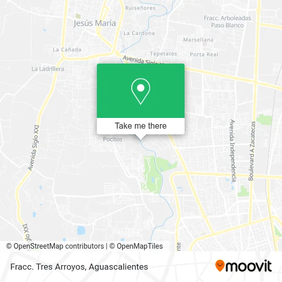 Fracc. Tres Arroyos map