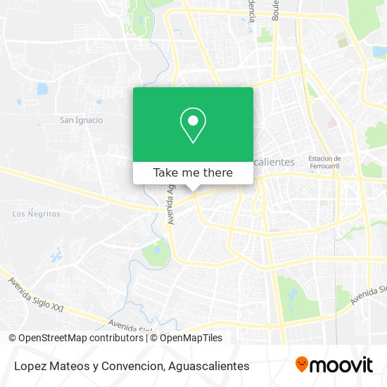 Lopez Mateos y Convencion map