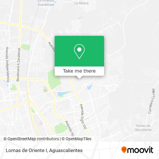 Mapa de Lomas de Oriente I