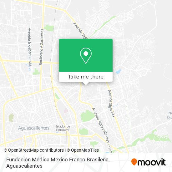 Fundación Médica México Franco Brasileña map
