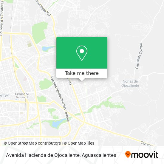 Mapa de Avenida Hacienda de Ojocaliente