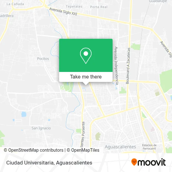 Ciudad Universitaria map