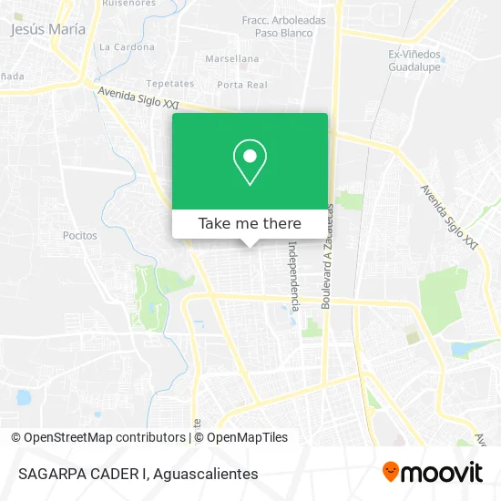 SAGARPA CADER I map