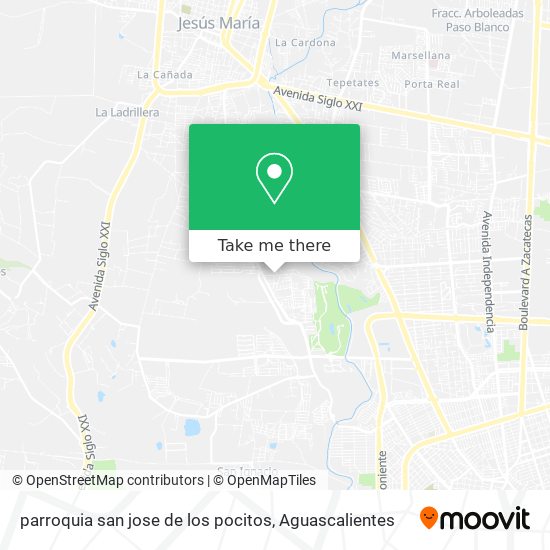 parroquia san jose de los pocitos map