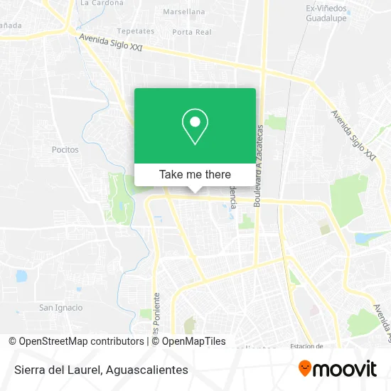 Sierra del Laurel map