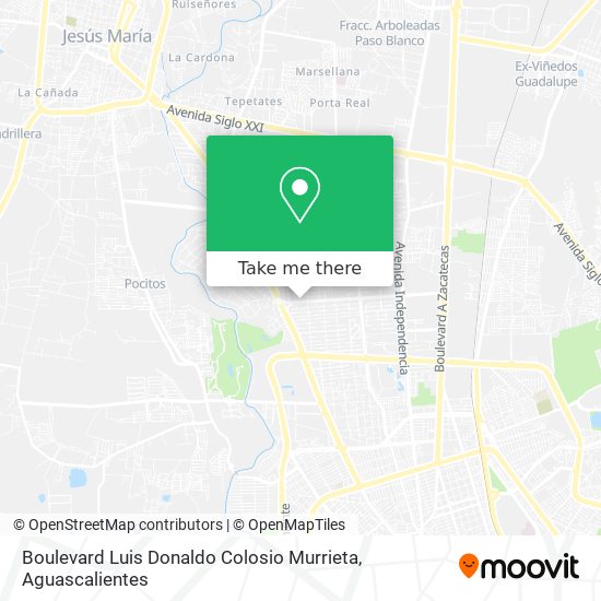 Mapa de Boulevard Luis Donaldo Colosio Murrieta