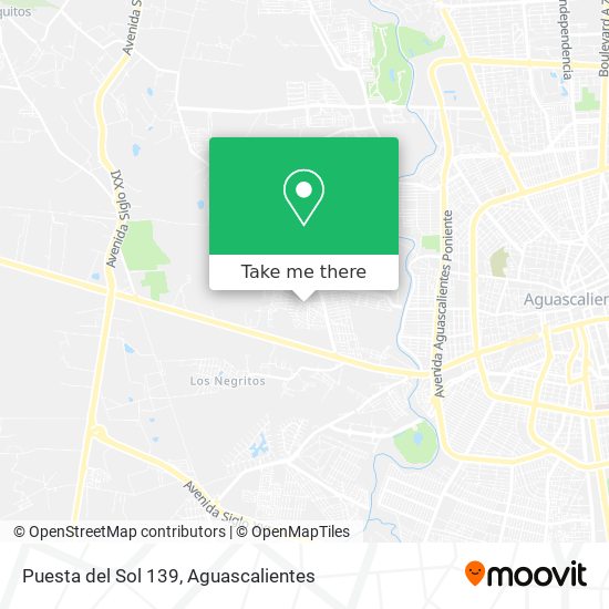 Puesta del Sol 139 map