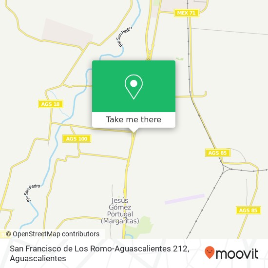 Mapa de San Francisco de Los Romo-Aguascalientes 212