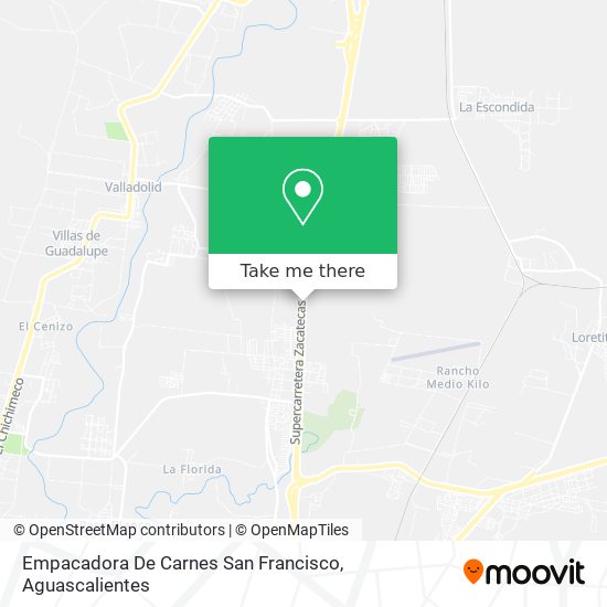 Mapa de Empacadora De Carnes San Francisco