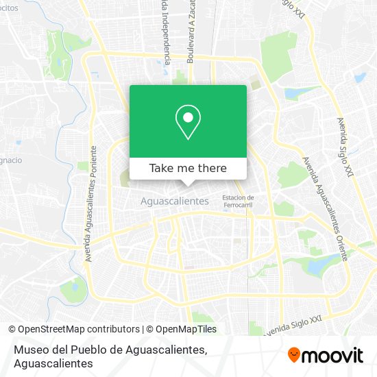 Mapa de Museo del Pueblo de Aguascalientes